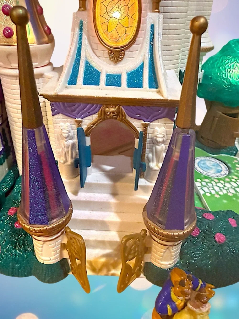 Trendmasters 1998 Beauty and the Beast Castle Playset & Original Figures Works - Picture 8 of 16